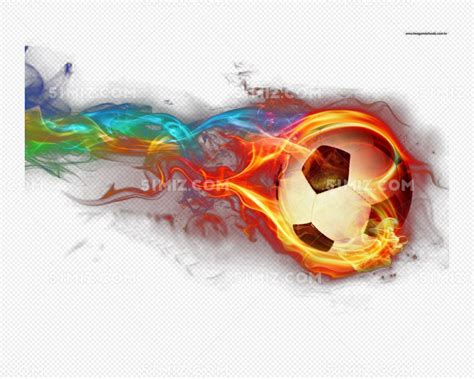 手绘创意带火的足球射门图片素材免费下载 - 觅知网