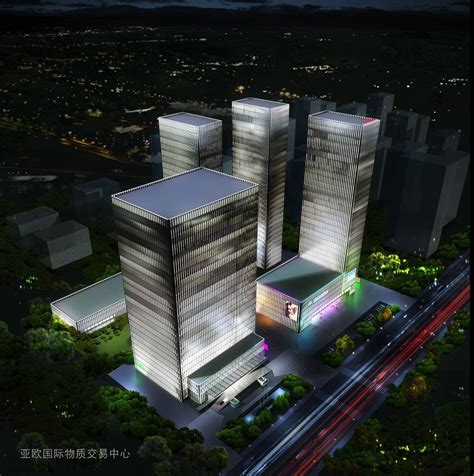 奎屯商务区方案二3dmax 模型下载-光辉城市