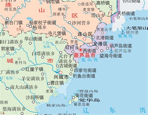 葫芦岛地图图片