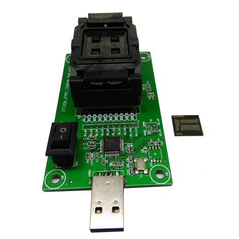 EMCP221翻盖弹片转USB接口测试座|EMMC/EMCP数据恢复 - 鸿怡电子官网