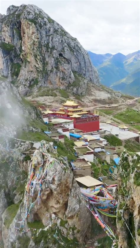 航拍西藏昌都的孜珠寺—高清视频下载、购买_视觉中国视频素材中心