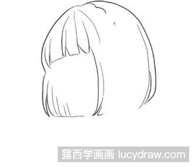 短发动漫美女侧面手绘稿图片免费下载_红动中国