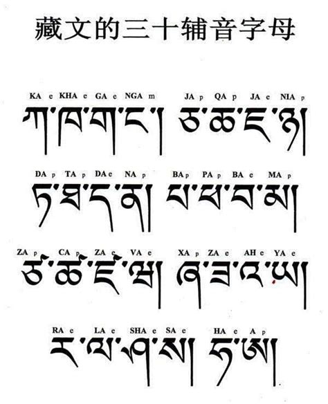 藏文字母