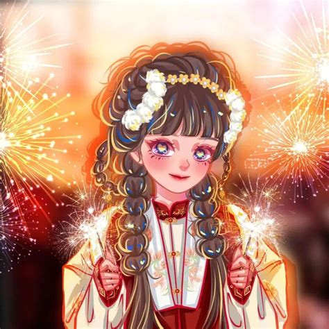 女士烟花非主流头像