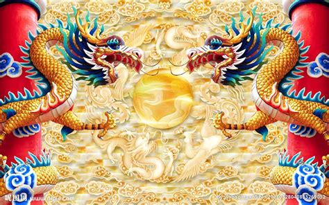 中国传统神话双龙戏珠图png图片免费下载-素材7SyjaWUPW-新图网