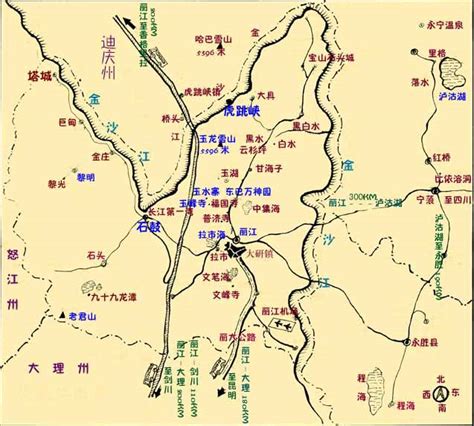 云南滇西北香格里拉6日环线旅游攻略路线图（原创） 梅里雪山