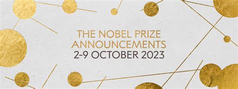 2023年诺贝尔奖公布时间确定 | Future