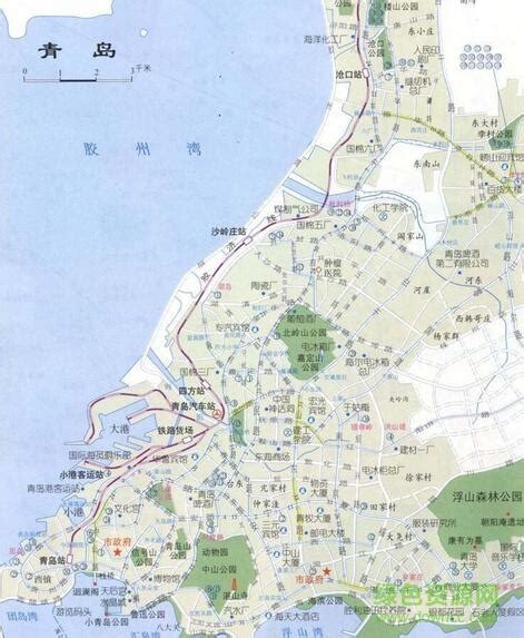 青岛市地图_