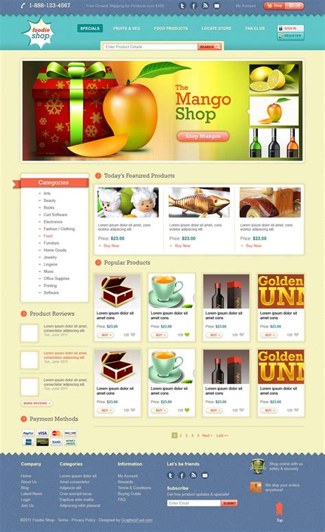 网上零售产品销售商城购物网站首页模板psd下载_墨鱼部落格