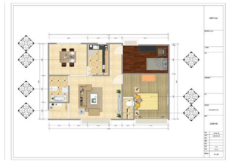 长条风格两房设计图黑与白的家具设计公寓 - 设计之家
