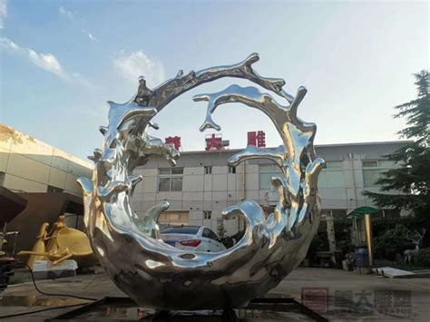 天津雕塑—不锈钢和平鸽雕塑 天津善大雕塑工程展示
