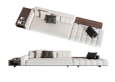 米洛提Minotti现代沙发茶几组合3D模型下载【ID:1125675098】_知末3d模型网