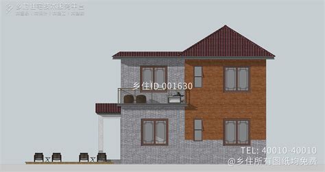 新中式风格别墅设计图纸共两层占地128平案例赏析