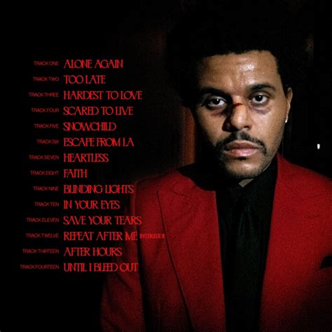 The Weeknd 公布《After Hours》专辑曲目列表 – NOWRE现客