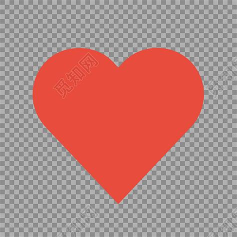 红色心形爱心符号图标图片素材免费下载 - 觅知网