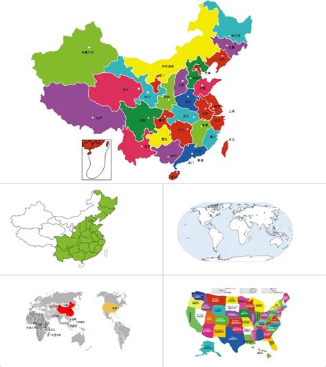 中国地图简易版图片
