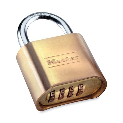 Master Lock, MLK175D, Resettable Combination Lock, 1 Each, Brass ...