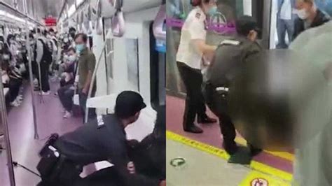 西安地铁一女子被保安强行拖拽下车，衣衫不整，西安地铁发文回应_腾讯视频