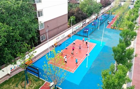 西安城市运动公园景观改造提升项目 / 中国建筑西北设计研究院,篮球场 © 张锦