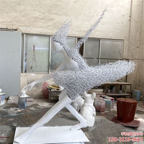 不锈钢铁艺抽象芭蕾人物雕塑_厂家图片价格-玉海雕塑