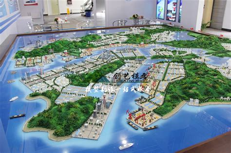 大连长兴岛技术开发区规划模型_北京中新创艺展示科技有限公司