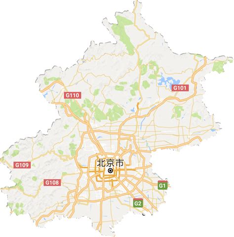北京市地形区位地图_MOGOD-站酷ZCOOL