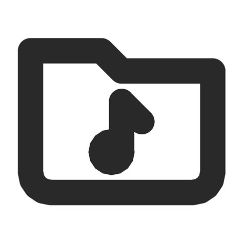 Folder Music Vector SVG Icon - SVG Repo