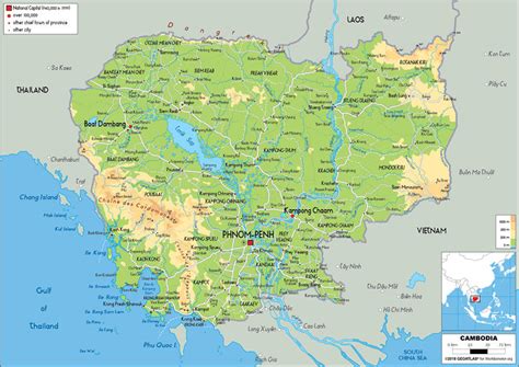 柬埔寨地图 - 柬埔寨地图 - 地理教师网