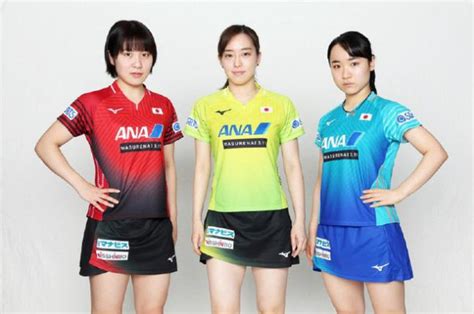 2019世乒赛日本队乒乓球服图片，三种颜色条纹 寓意走向光荣 - 动 ...