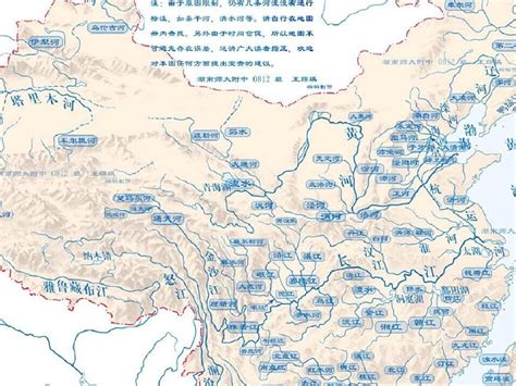 中国山川河流地图图片
