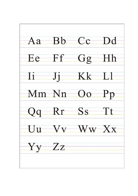 26个英文字母大小写对照表(如何正确书写26个英文字母)-风水人