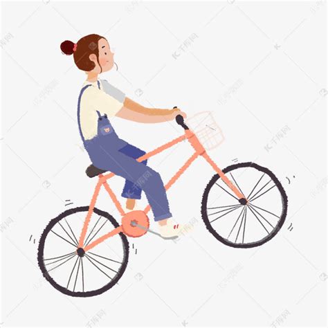 可爱小朋友骑单车素材免费下载_觅元素