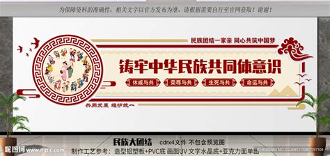 铸牢中华民族共同体意识设计图__广告设计_广告设计_设计图库_昵图网nipic.com