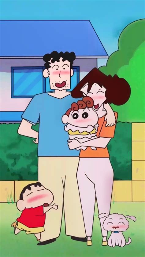 蜡笔小新全家福图片