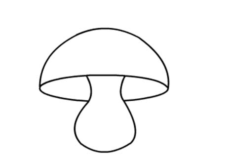 大蘑菇和小蘑菇的简笔画教程彩色图片带步骤 可爱的亲子小蘑菇简笔画画法[ 图片/8P ] - 才艺君