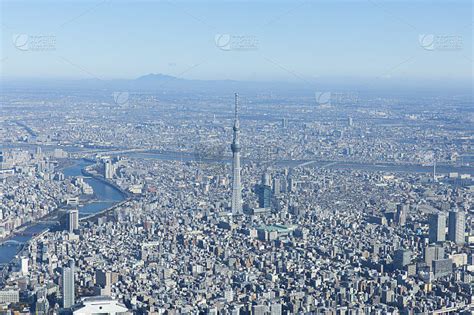 东京市中心的航拍照片