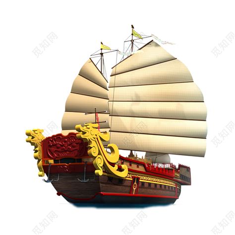 中国风简约水墨船png图片免费下载-素材7SSkqkgqU-新图网