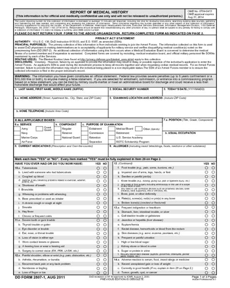 DD Form 2807-1 - Edit, Fill, Sign Online | Handypdf