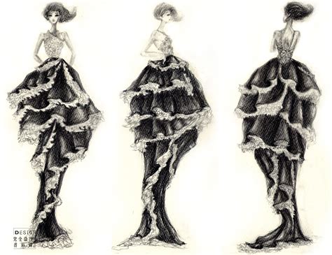 女装手绘系列-女装设计-服装设计