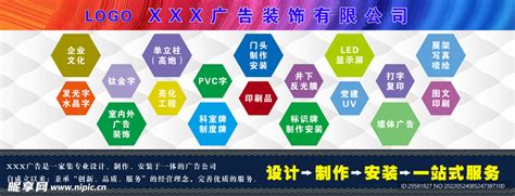 广告公司业务范围设计图__展板模板_广告设计_设计图库_昵图网nipic.com