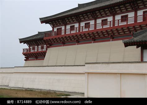 汉景帝陵大门右侧高清图片下载_红动中国