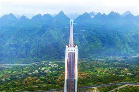 【图】世界上最高的桥梁：杭瑞高速北盘江大桥 高565米 - 地理之最
