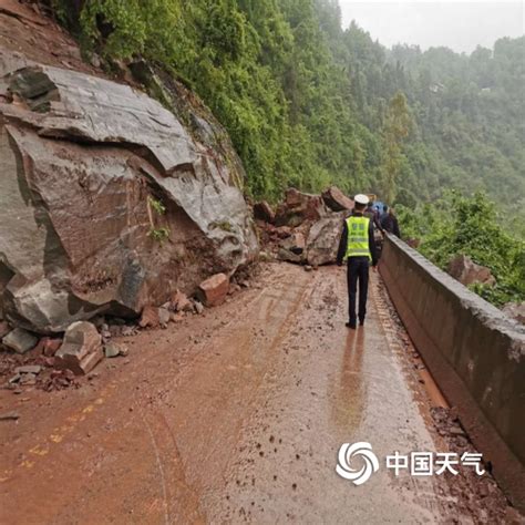 四川达州连续降雨，宣汉县发生山体塌方-高清图集-中国天气网