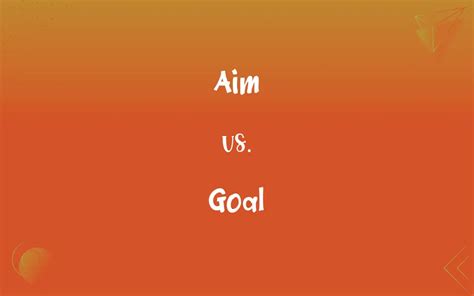 Aim vs. Goal: What’s the Difference?