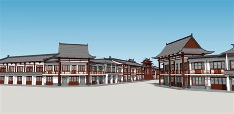 仿古建筑效果图图片