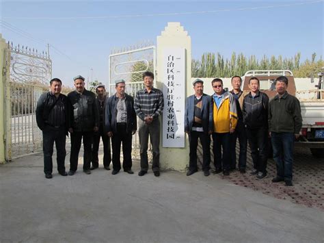 阿依玛克村工作组与村干部参观其格勒克村农业科技园----中国科学院新疆分院