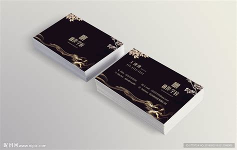 中式地产名片设计图__名片卡片_广告设计_设计图库_昵图网nipic.com