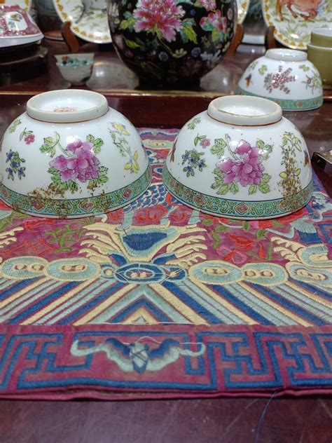 创汇时期六十至八十年代花碟纹彩瓷碗是否有收藏价值2022年11月25日-唐珍收藏