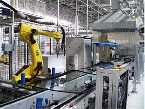 机器人汽车玻璃自动化涂胶生产线