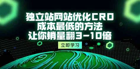 独立站网站优化CRO，成本最低的方法，让你销量翻3-10倍（5节课）_独立站网站优化cro,-CSDN博客